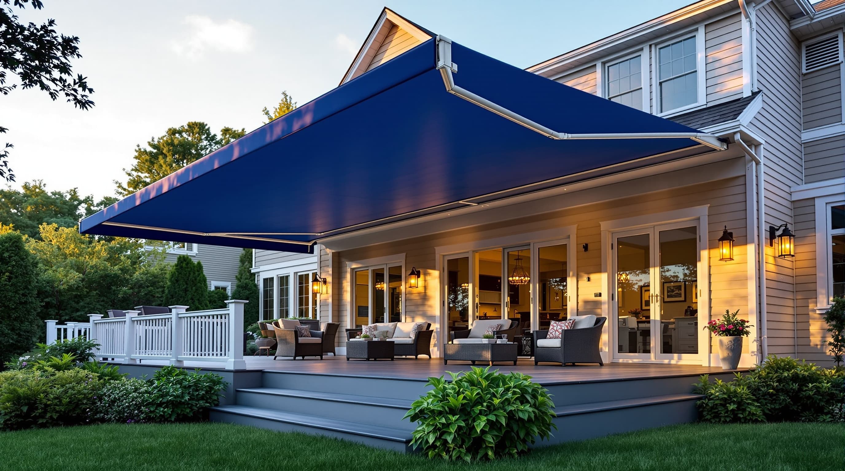 Long Island awning and pergola installation
