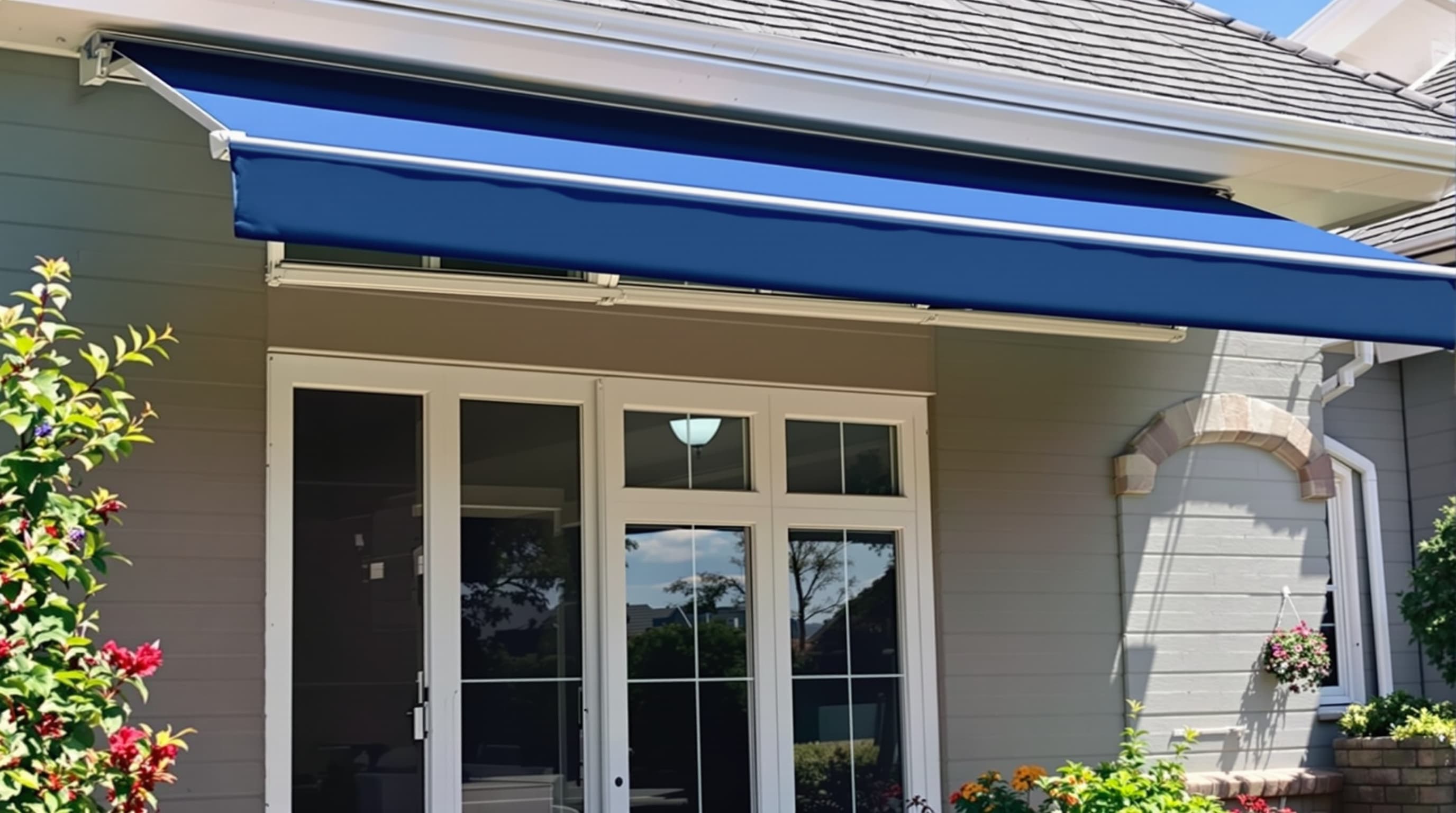 After: Retractable awning installed